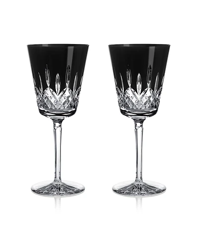 Waterford Lismore Black Large Goblet 13.5 oz, Set of 2