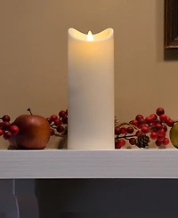 Battery Operated 12" Pillar Candle with Moving Flame