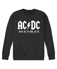 Men's Acdc Back in Black Fleece T-shirt