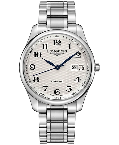 Longines Men's Swiss Automatic Master Stainless Steel Bracelet Watch 42mm