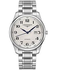 Longines Men's Swiss Automatic Master Stainless Steel Bracelet Watch 42mm