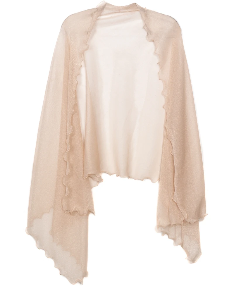 I.n.c. International Concepts Ruffle-Edge Metallic Evening Wrap, Created for Macy's