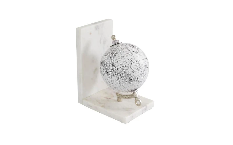 Marble Contemporary Bookends, Set of 2