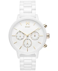 Mvmt Nova White Ceramic Bracelet Watch 38mm