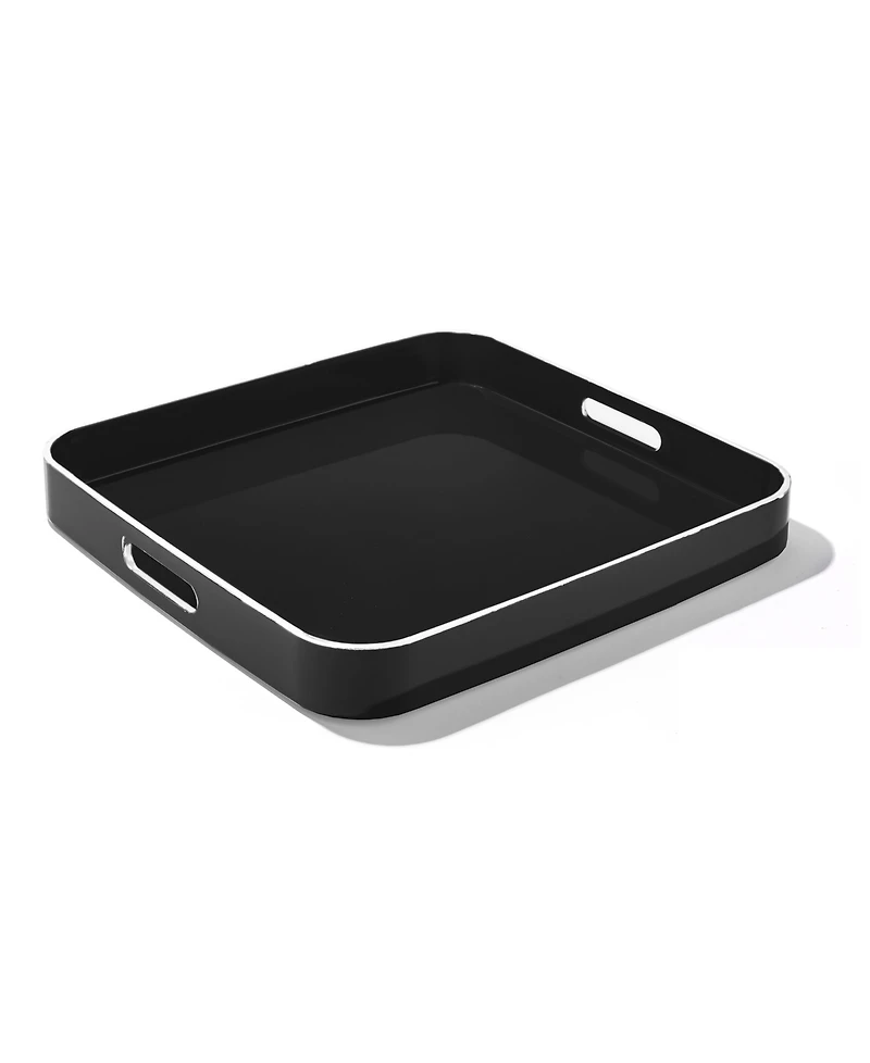 Square Trays with Rim, Set of 2