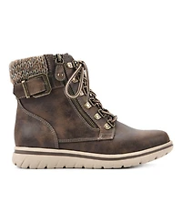 Cliffs by White Mountain Women's Hearty Lace-Up Hiker Booties
