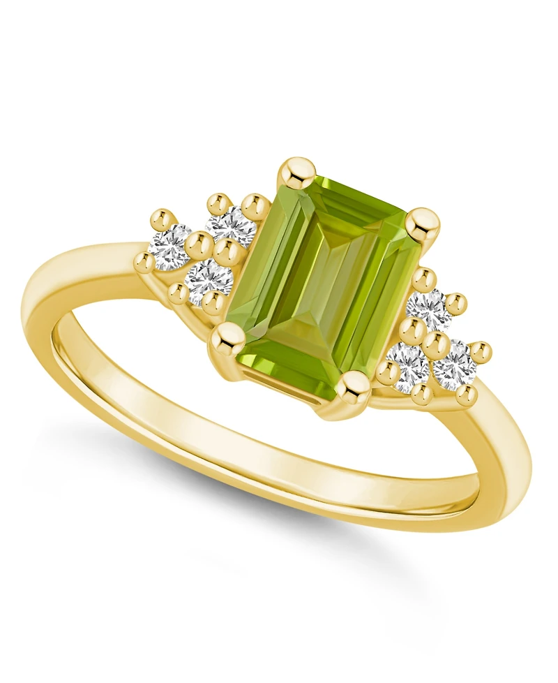 Gemstone and Diamond (1/5 ct. t.w.) Ring 14k Gold