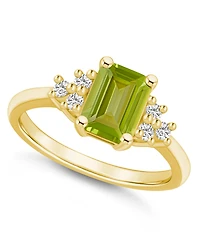 Gemstone and Diamond (1/5 ct. t.w.) Ring 14k Gold