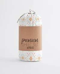 ienjoy Home The Boho & Beyond Premium Ultra Soft Pattern -Pc. Sheet Set