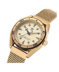 adidas Unisex Three Hand Edition Two Gold-Tone Mesh Strap Watch 42mm