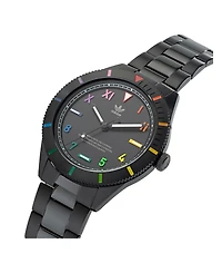 adidas Unisex Three Hand Edition Three Black Stainless Steel Bracelet Watch 41mm