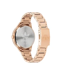 adidas Unisex Three Hand Edition Three Small Rose Gold-Tone Stainless Steel Bracelet Watch 36mm