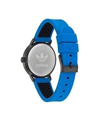 adidas Unisex Three Hand Code One Blue Silicone Strap Watch 38mm
