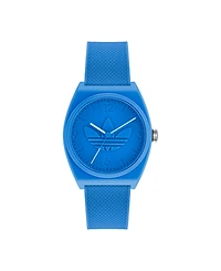 adidas Unisex Three Hand Project Two Blue Resin Strap Watch 38mm
