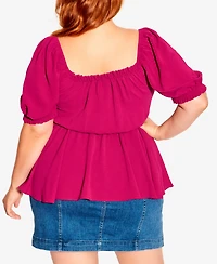 City Chic Women's Quirky Top