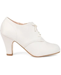 Journee Collection Women's Leona Wide Width Lace Up Dress Shooties