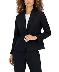Le Suit Women's Crepe One-Button Pantsuit Set