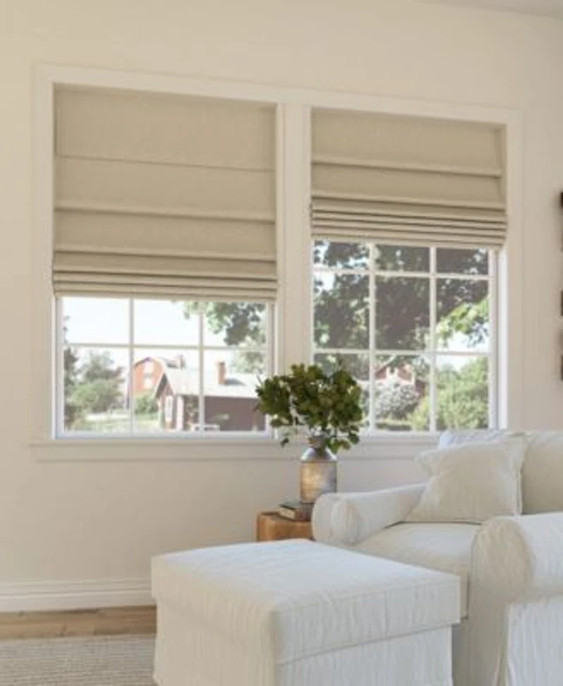 Sun Zero Pryer Textured 100 Blackout Cordless Roman Shade Collection