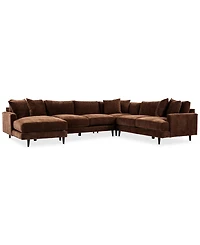 Closeout! Mariyah Fabric 4-Pc. Sectional with Chaise, Created for Macy's