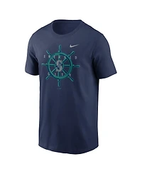 Men's Nike Navy Seattle Mariners Logo Local Team T-shirt