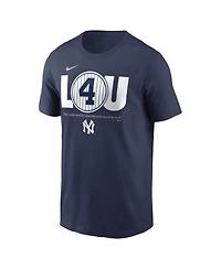 Men's Nike Lou Gehrig Navy New York Yankees Cooperstown Collection Day Retired Number T-shirt