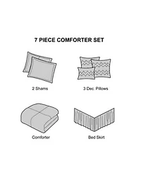Stratford Park Oliver 7 Piece Comforter Set
