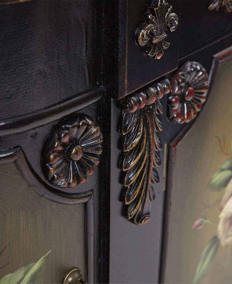Nearly Natural French Vintage-Style Floor Cabinet