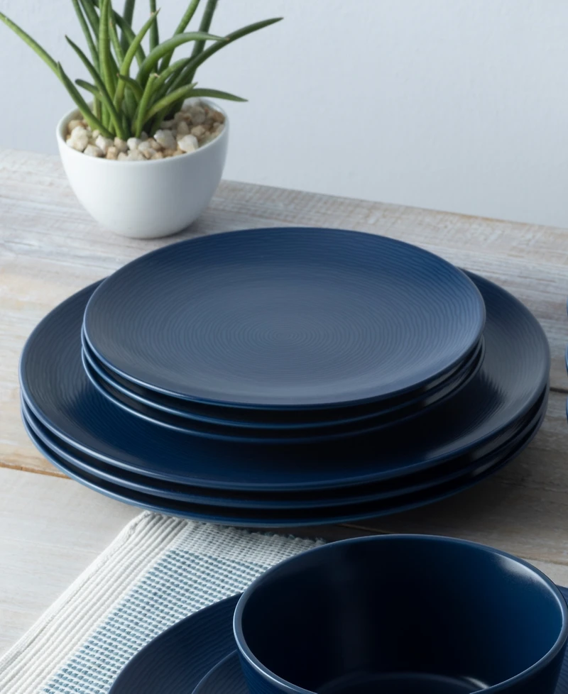 Noritake Swirl Coupe Dinner Plates, Set of 4