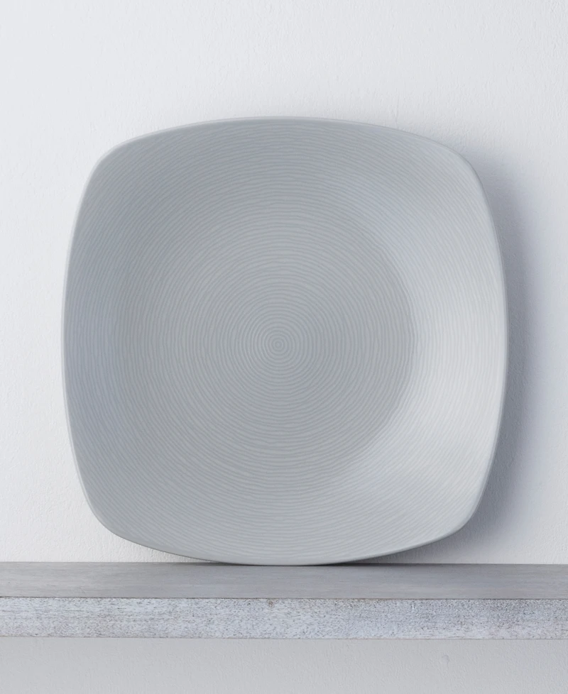 Noritake Swirl Square Dinner Plates, Set of 4