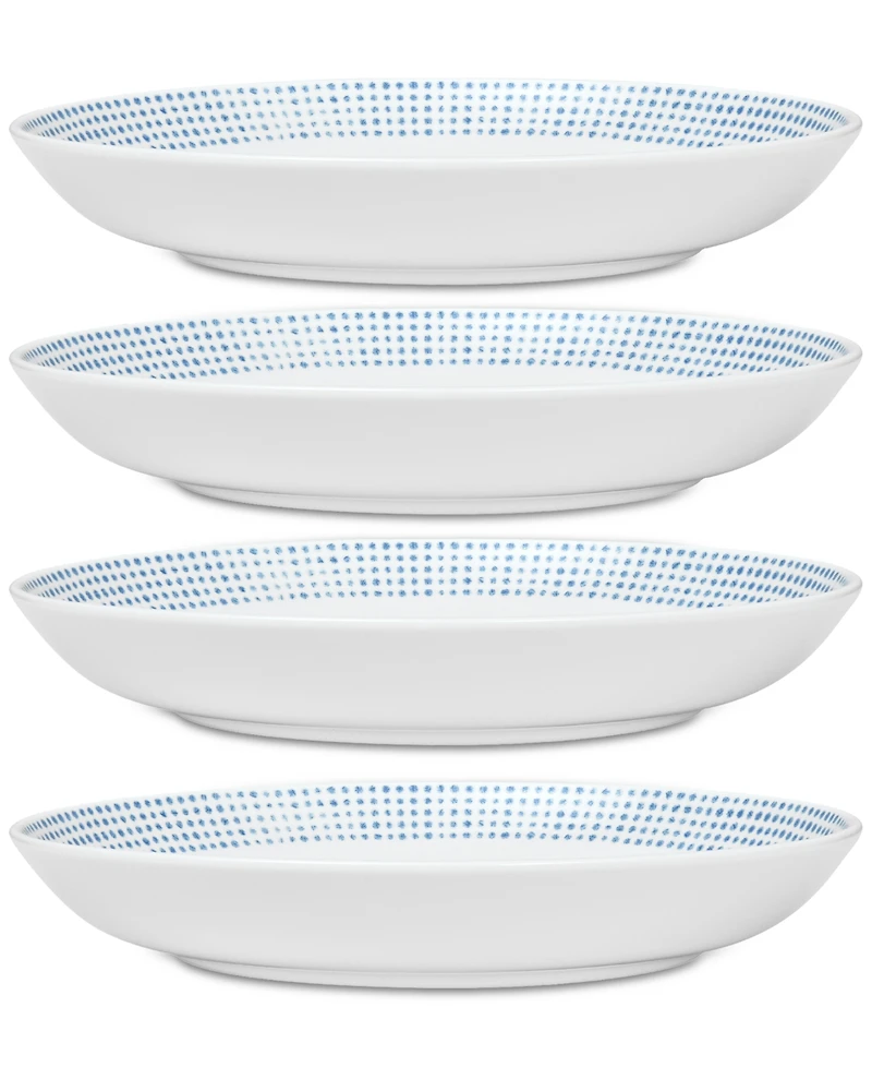 Noritake Hammock "Dots" Dinner Bowls, Set of 4