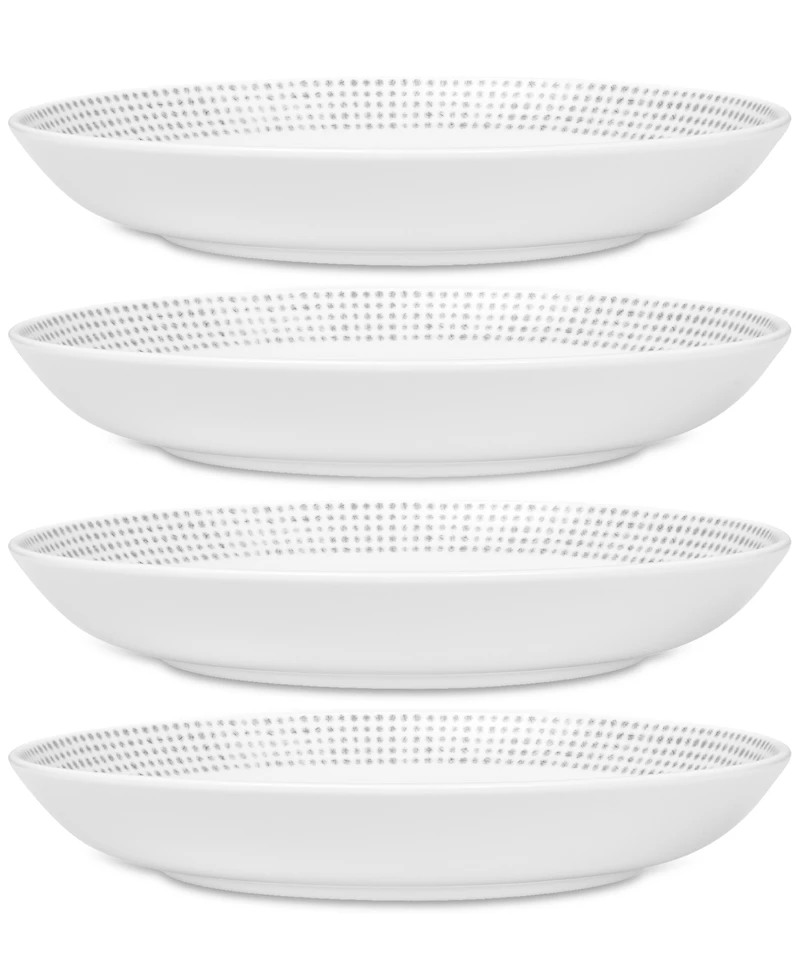 Noritake Hammock "Dots" Dinner Bowls, Set of 4
