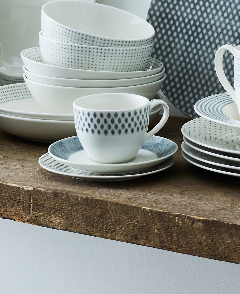 Noritake Hammock Saucers, Set of 4