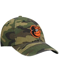 Men's '47 Brand Camo Baltimore Orioles Team Clean Up Adjustable Hat