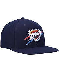 Men's Mitchell & Ness Navy Oklahoma City Thunder Ground 2.0 Snapback Hat