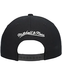 Men's Mitchell & Ness Black Dallas Mavericks Hardwood Classics Script 2.0 Snapback Hat