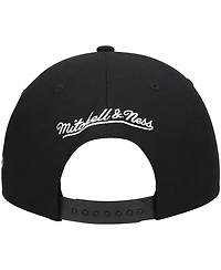 Men's Mitchell & Ness Black New Orleans Pelicans Hardwood Classics Script 2.0 Snapback Hat