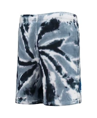 Big Boys Navy Dallas Mavericks Santa Monica Tie-Dye Shorts