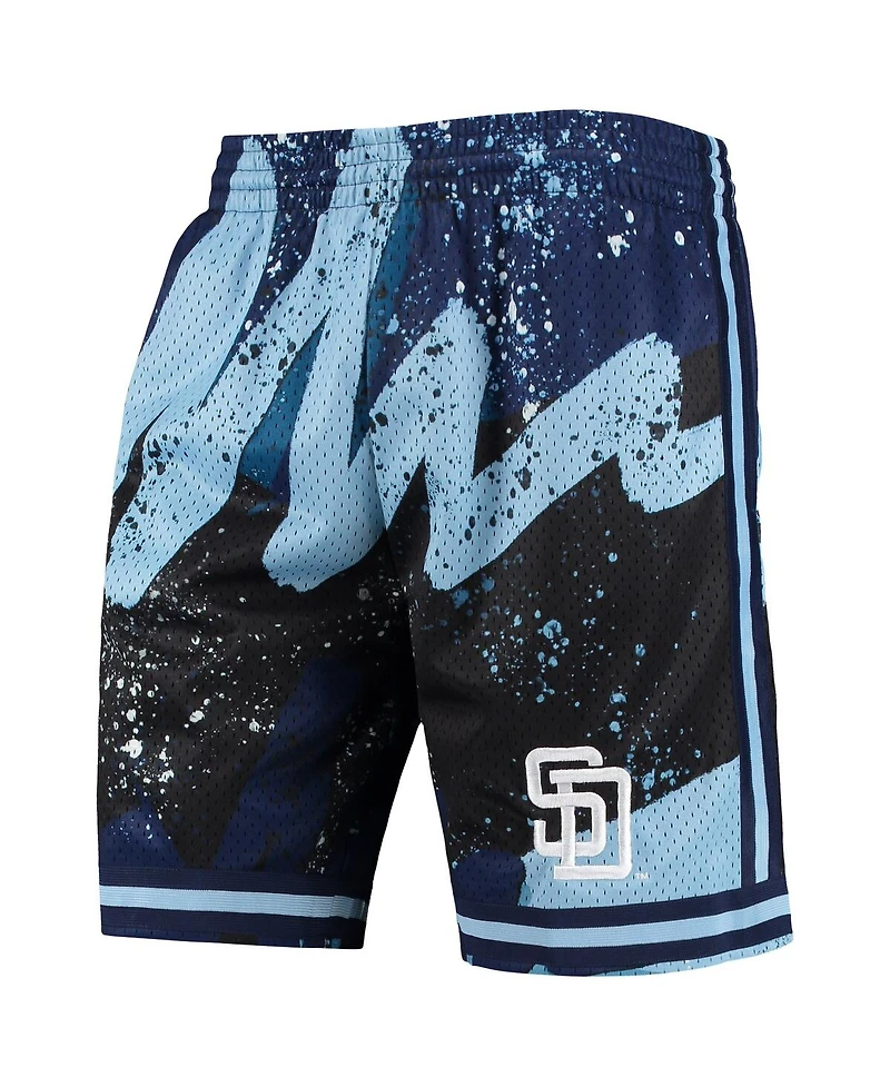 Men's Mitchell & Ness Black San Diego Padres Hyper Hoops Shorts