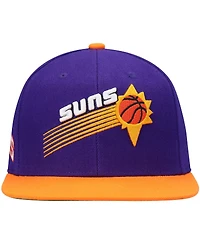 Men's Mitchell & Ness Purple and Orange Phoenix Suns Hardwood Classics Snapback Hat