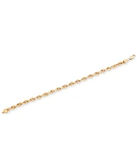 Men's Glitter Rope Bracelet in 10k Gold