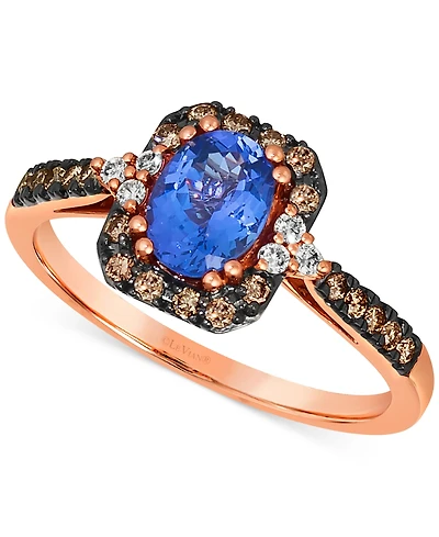 Le Vian Blueberry Tanzanite (3/4 ct. t.w.) & Diamond (1/4 ct. t.w.) in 14k Rose Gold