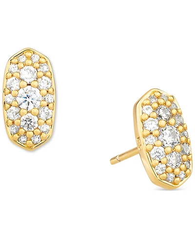 Kendra Scott Gold-Tone Crystal Grayson Stud Earrings