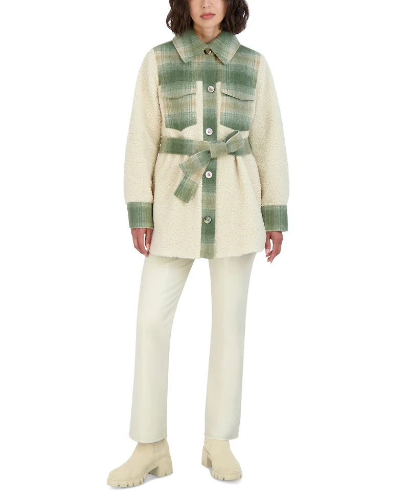 Tahari Women's Belted Shacket