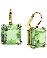 Swarovski Silver-Tone Millenia Square Cut Drop Earrings
