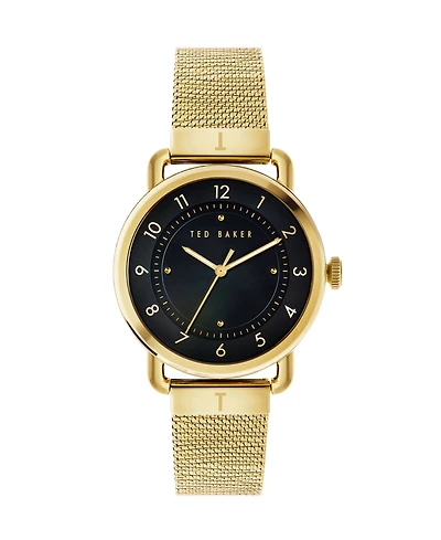 Ted Baker Women's Harriett Gold-Tone Stainless Steel Mesh Watch 38mm