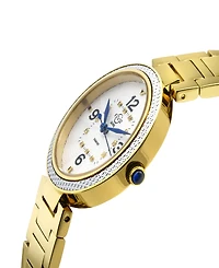 Gevril Women's Piemonte Swiss Quartz Gold-Tone Stainless Steel Bracelet Watch 36mm