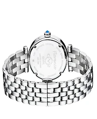 Gevril Women's Florence Swiss Quartz Silver-Tone Stainless Steel Bracelet Watch 36mm