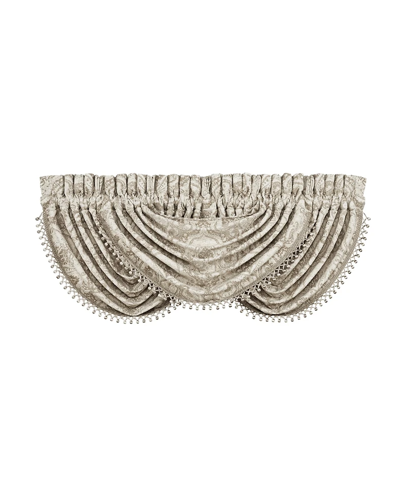 Closeout! J Queen New York Brae Lynn Waterfall Window Valance, 33" x 49"