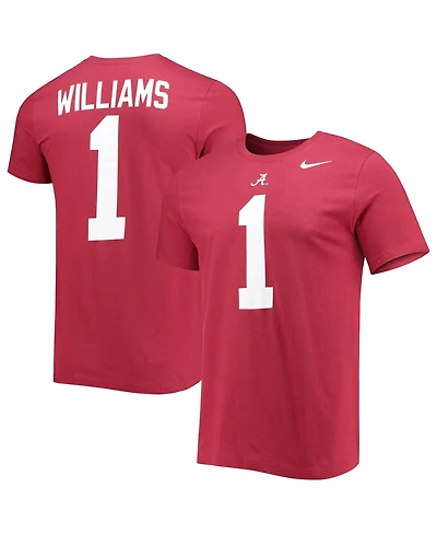 Men's Nike Jameson Williams Crimson Alabama Crimson Tide 2022 Nfl Draft Name and Number T-shirt