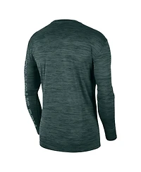 Men's Nike Green Michigan State Spartans Velocity Legend Team Performance Long Sleeve T-shirt